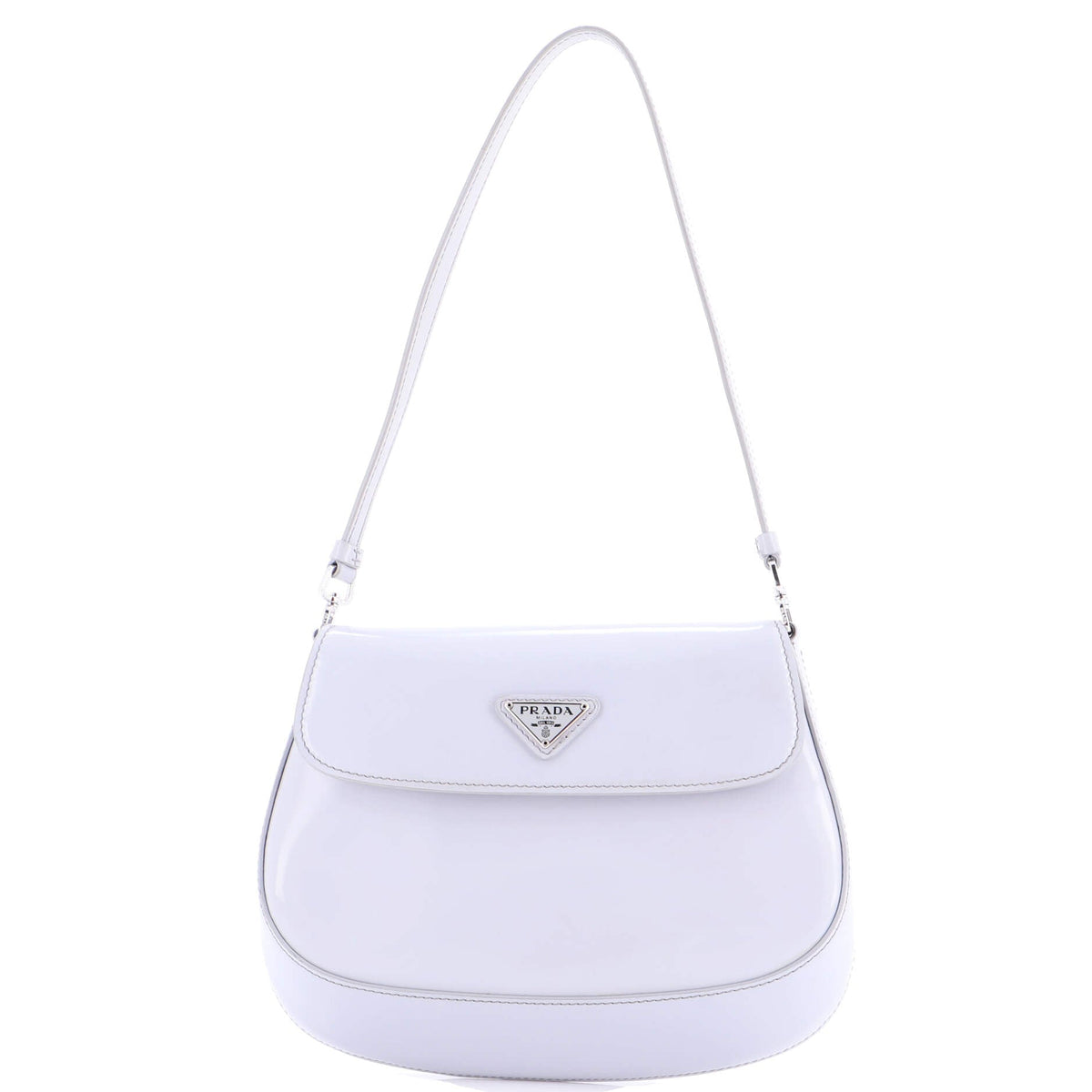 Prada PRADA Cleo Flap Shoulder Bag Spazzolato Leather Small