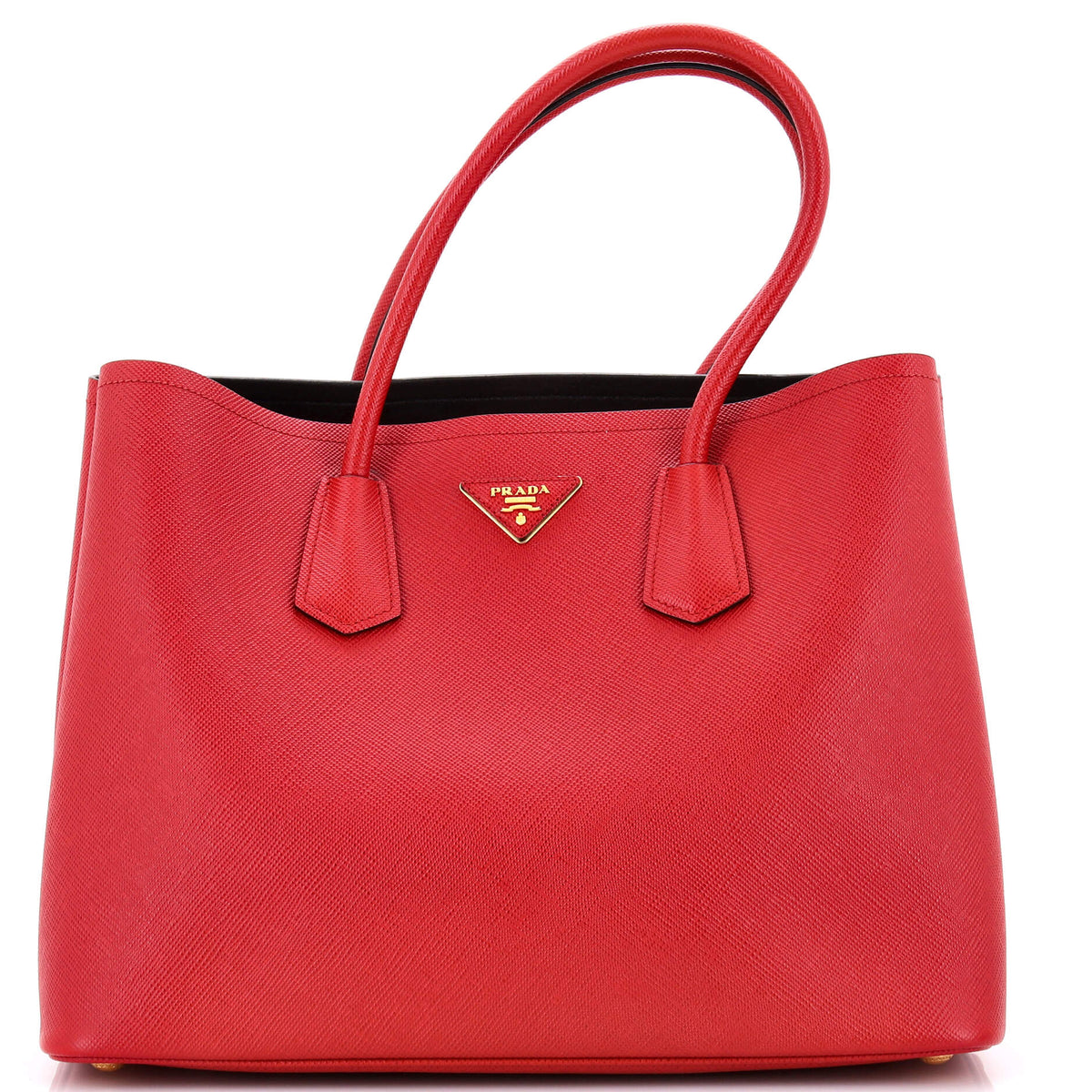 Prada PRADA Cuir Double Tote Saffiano Leather Large