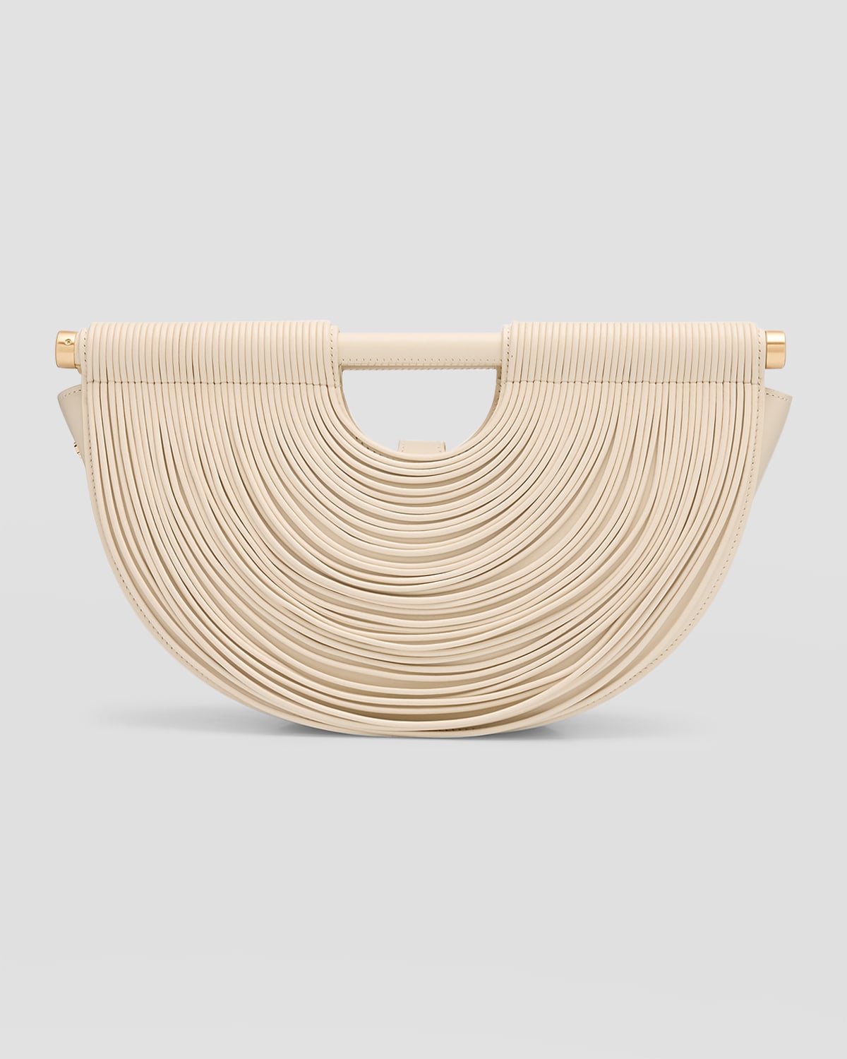 Cult Gaia Lou Drape Fringe Top-Handle Bag