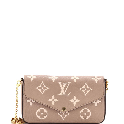 Felicie Pochette Bicolor Monogram Empreinte Giant