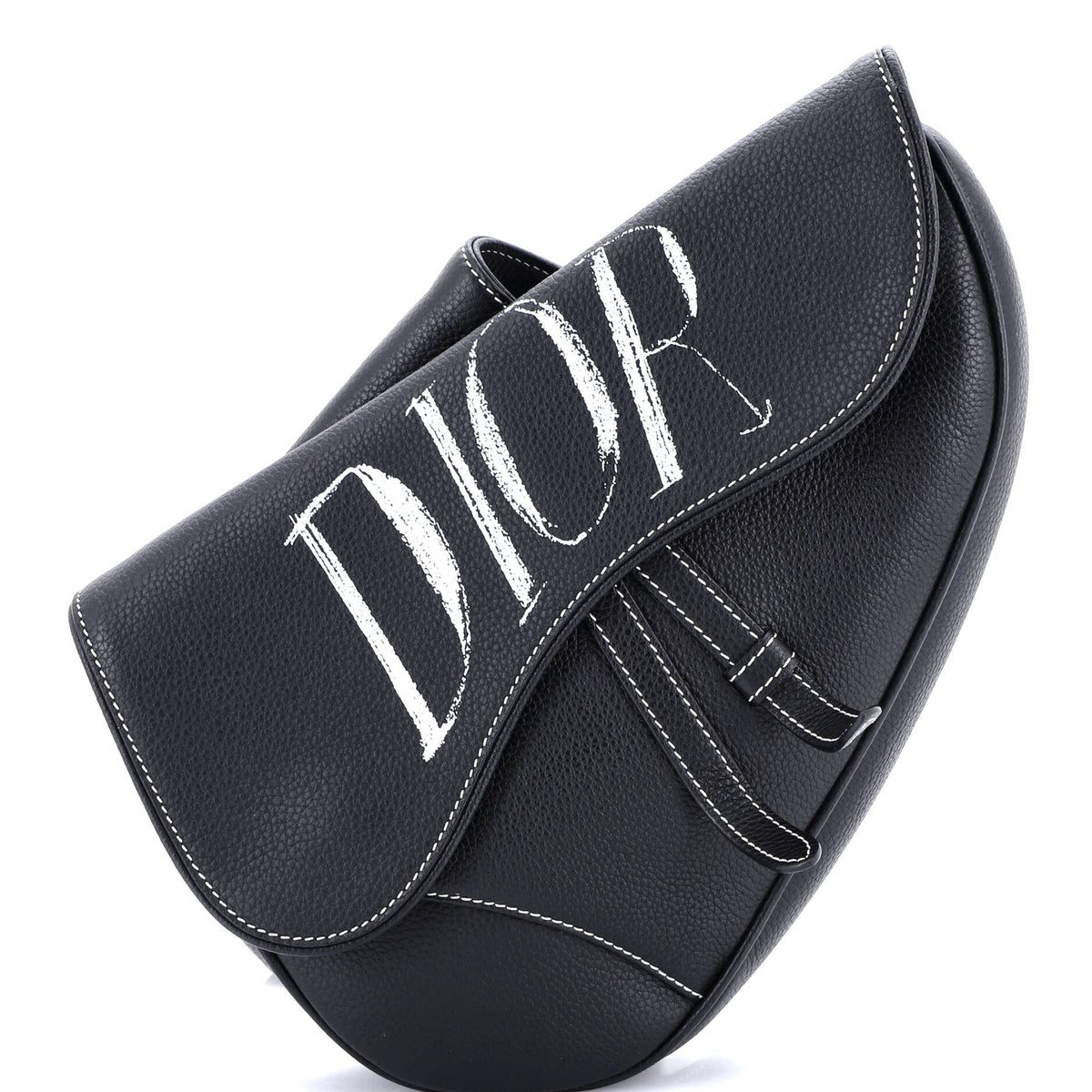 Christian Dior Shawn Stussy Saddle Crossbody Bag Printed Leather