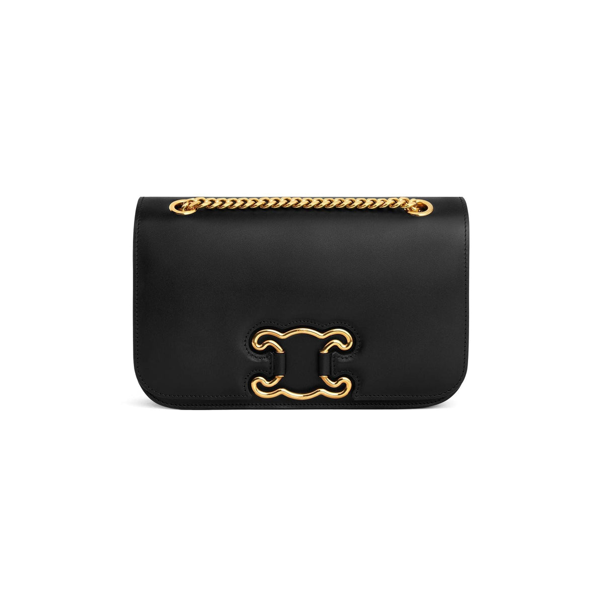 Celine Women's Medium Triomphe Frame Bag - Black | 199813EPA