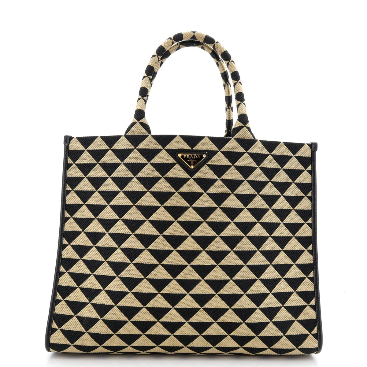 Prada PRADA Symbole Shopper Tote Jacquard Large