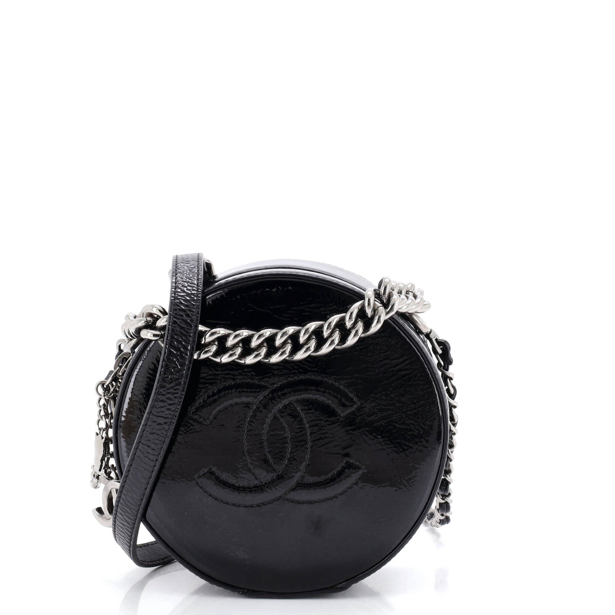 Chanel CHANEL Round as Earth Crossbody Bag Patent