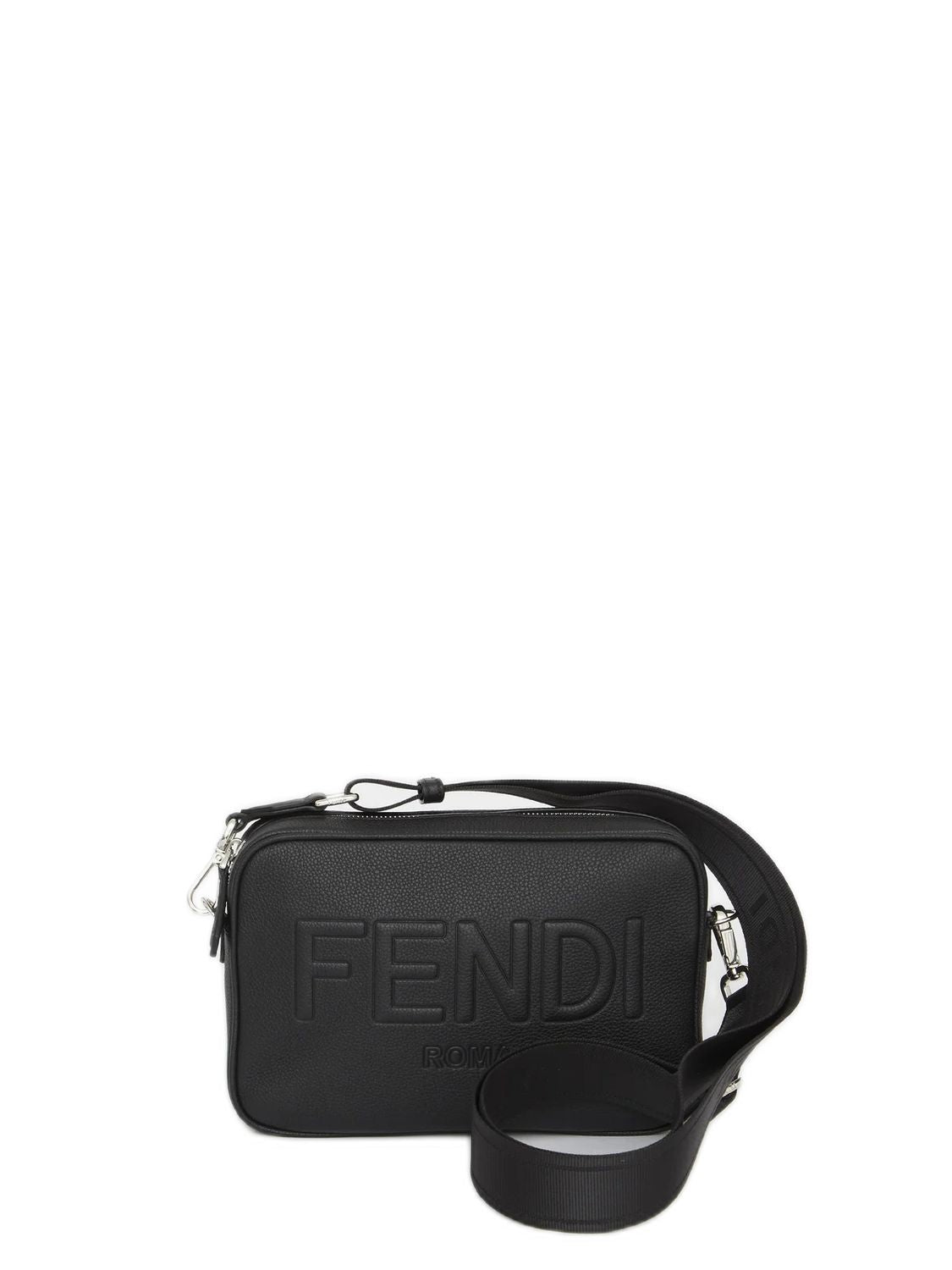 Fendi Men's Roma Camera Case in Black | 7M0286AMAC