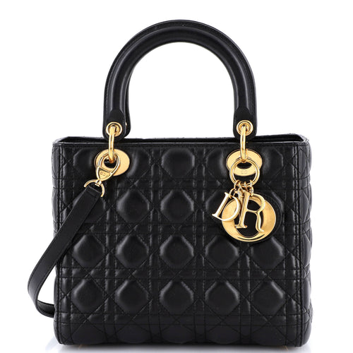 Lady Dior Bag Cannage Quilt Lambskin Medium