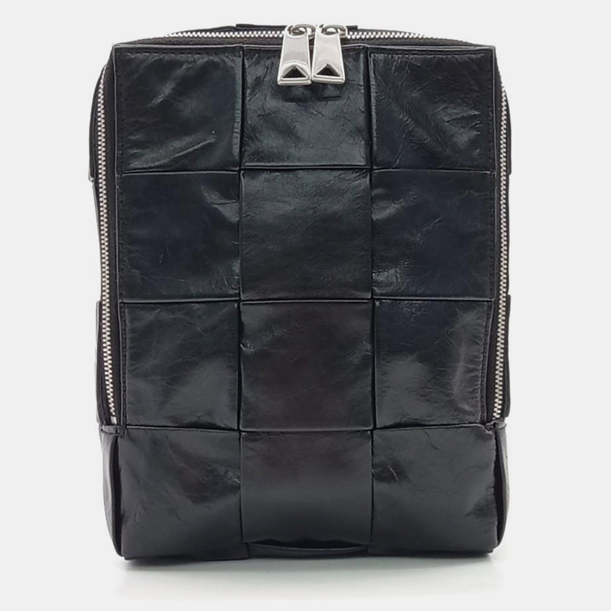Bottega Veneta Black Leather Cassette Crossbody Bag