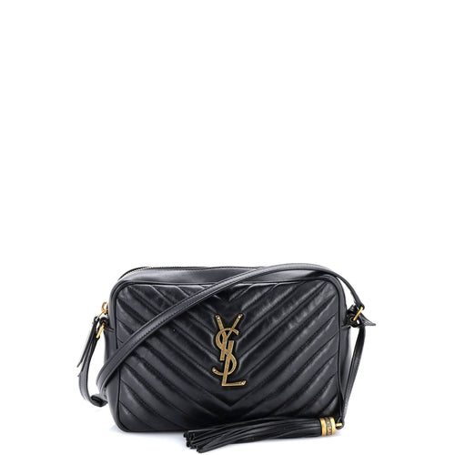 Lou Camera Bag Matelasse Chevron Leather Small