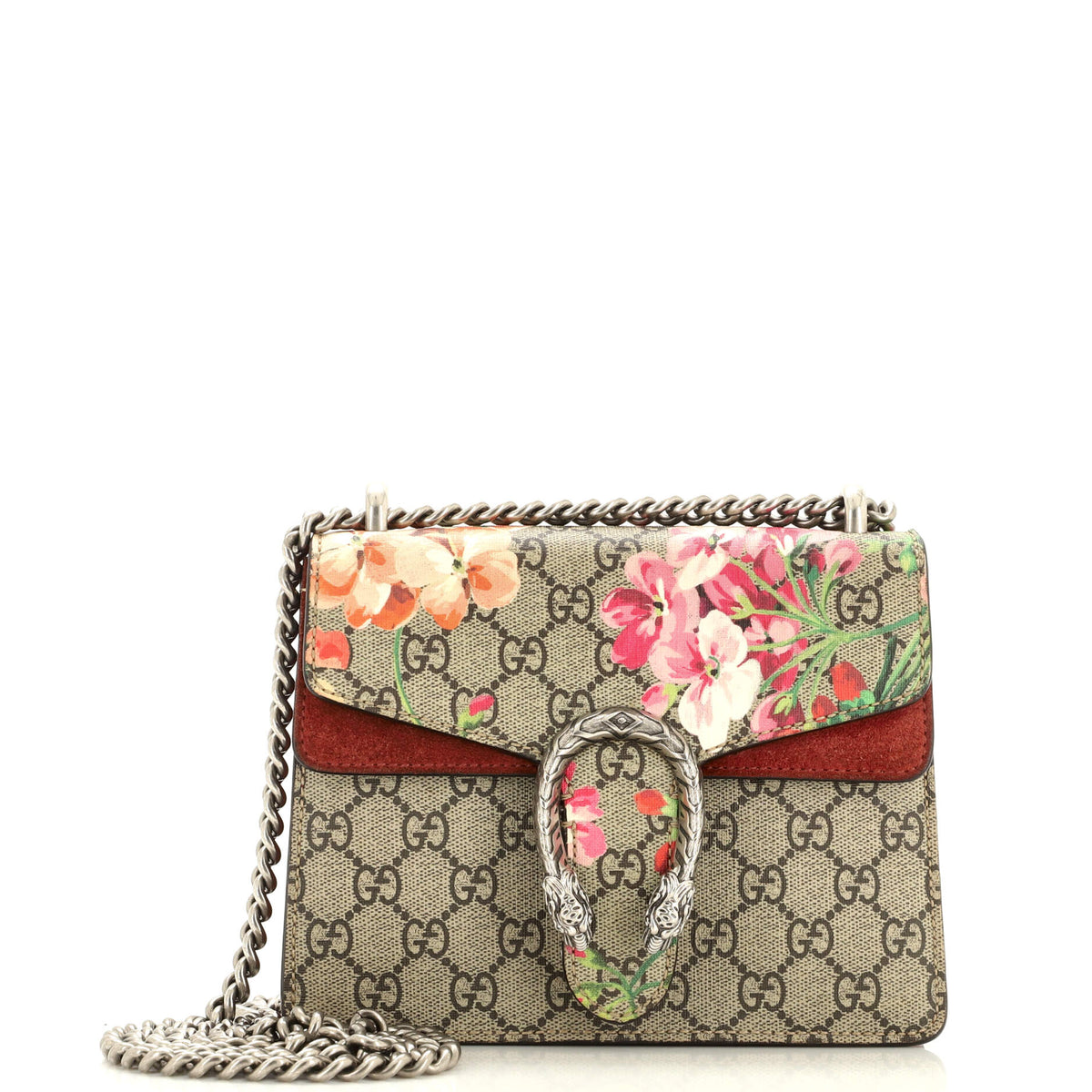 Gucci GUCCI Dionysus Bag Blooms Print GG Coated Canvas Mini
