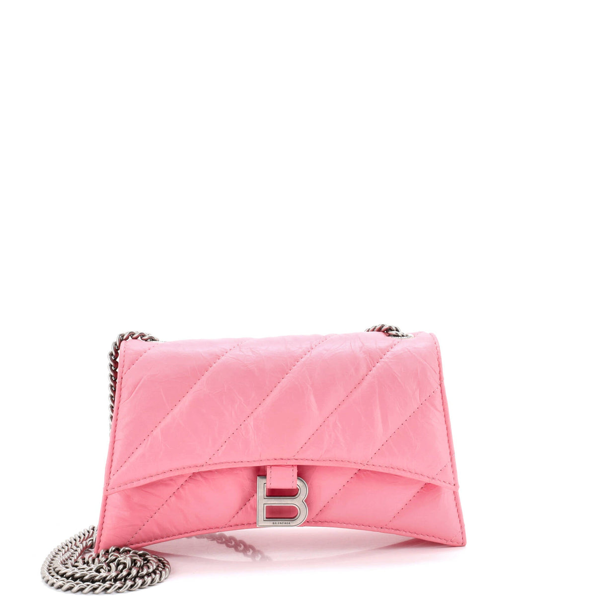 Balenciaga Crush Chain Flap Bag Quilted Crushed Calfskin XS