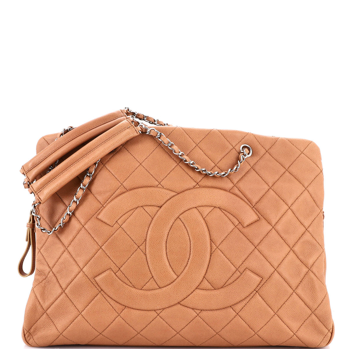 Chanel CHANEL Timeless Classic Shopping Tote Quilted Caviar XL