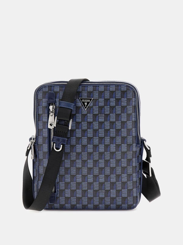 Guess Torino Geometric-Print Crossbody