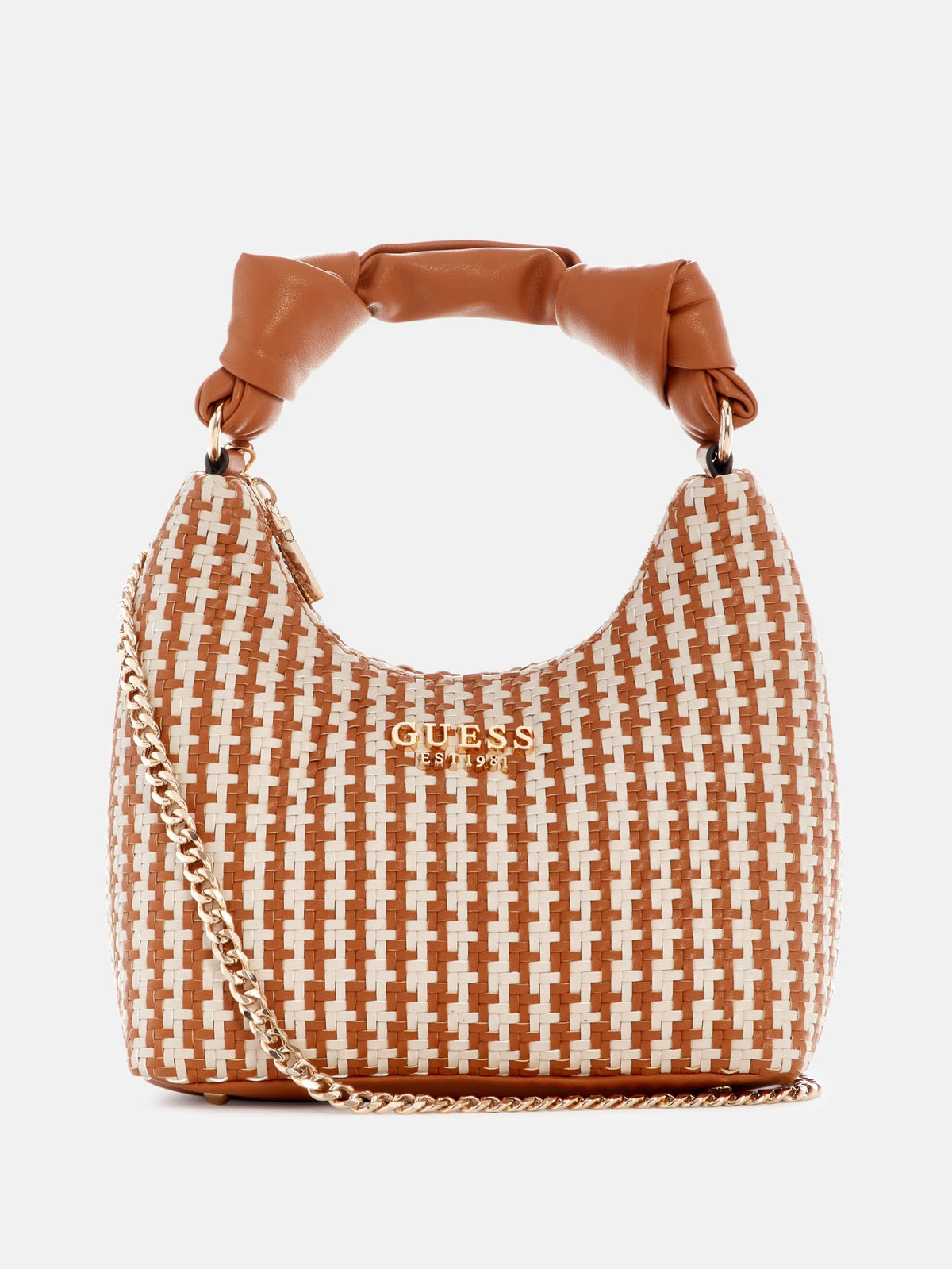 Guess Mirema Woven Small Hobo Bag