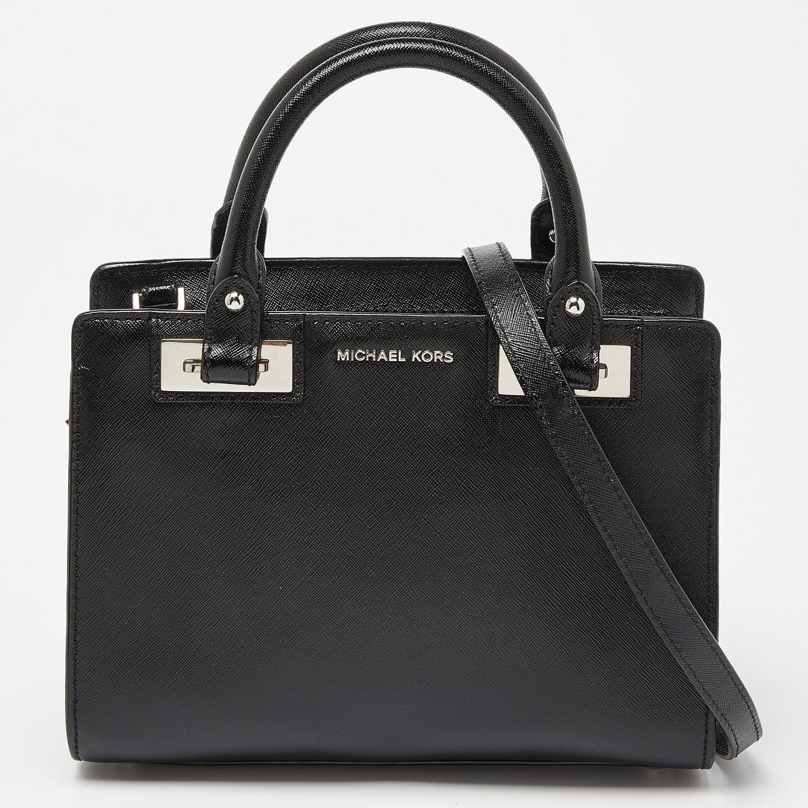 Michael Kors Black Leather Quinn Tote