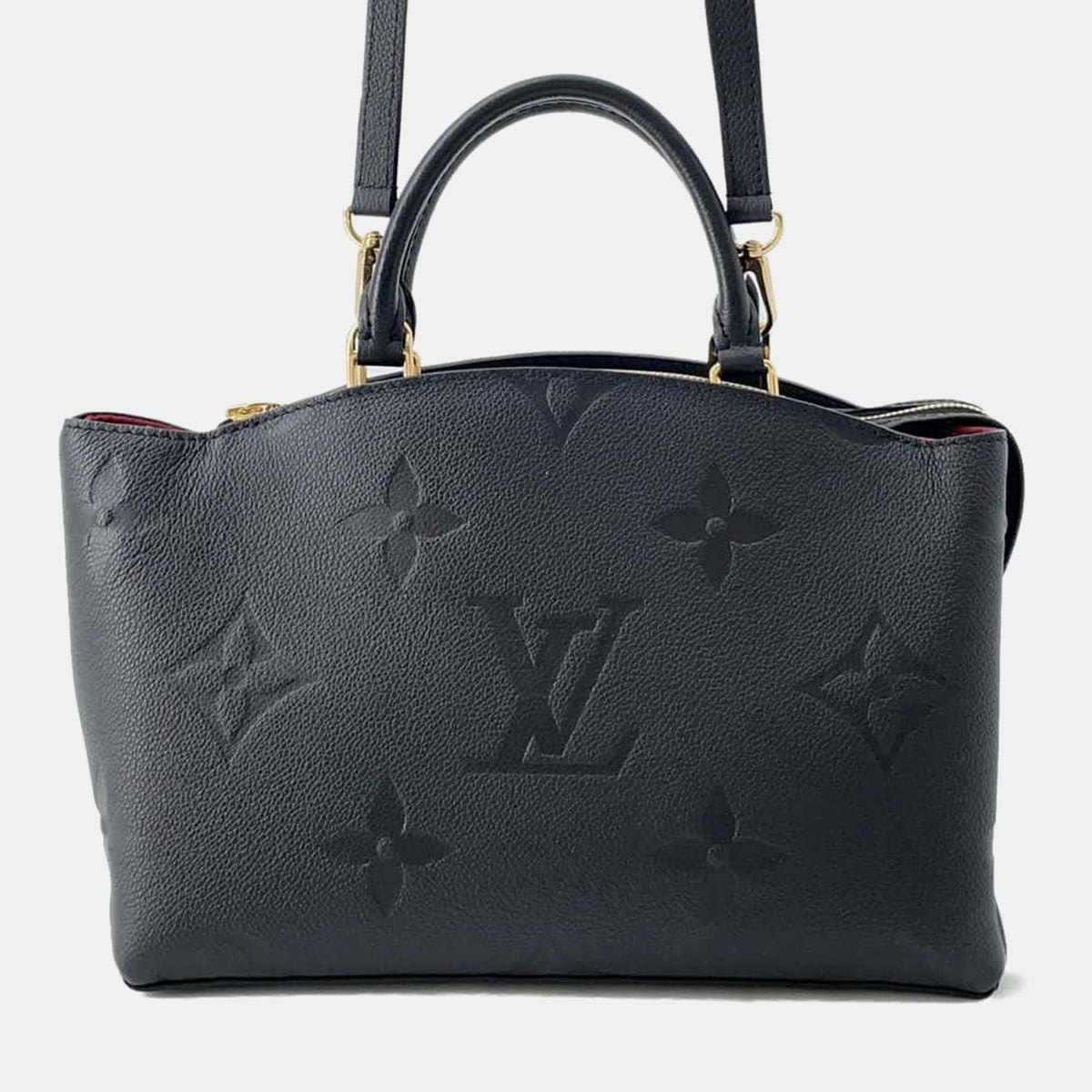 Louis Vuitton Noir Monogram Empreinte Leather Petit Palais bag Size PM