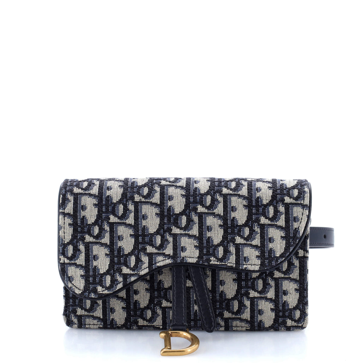 Christian Dior Saddle Rectangular Belt Bag Oblique Canvas