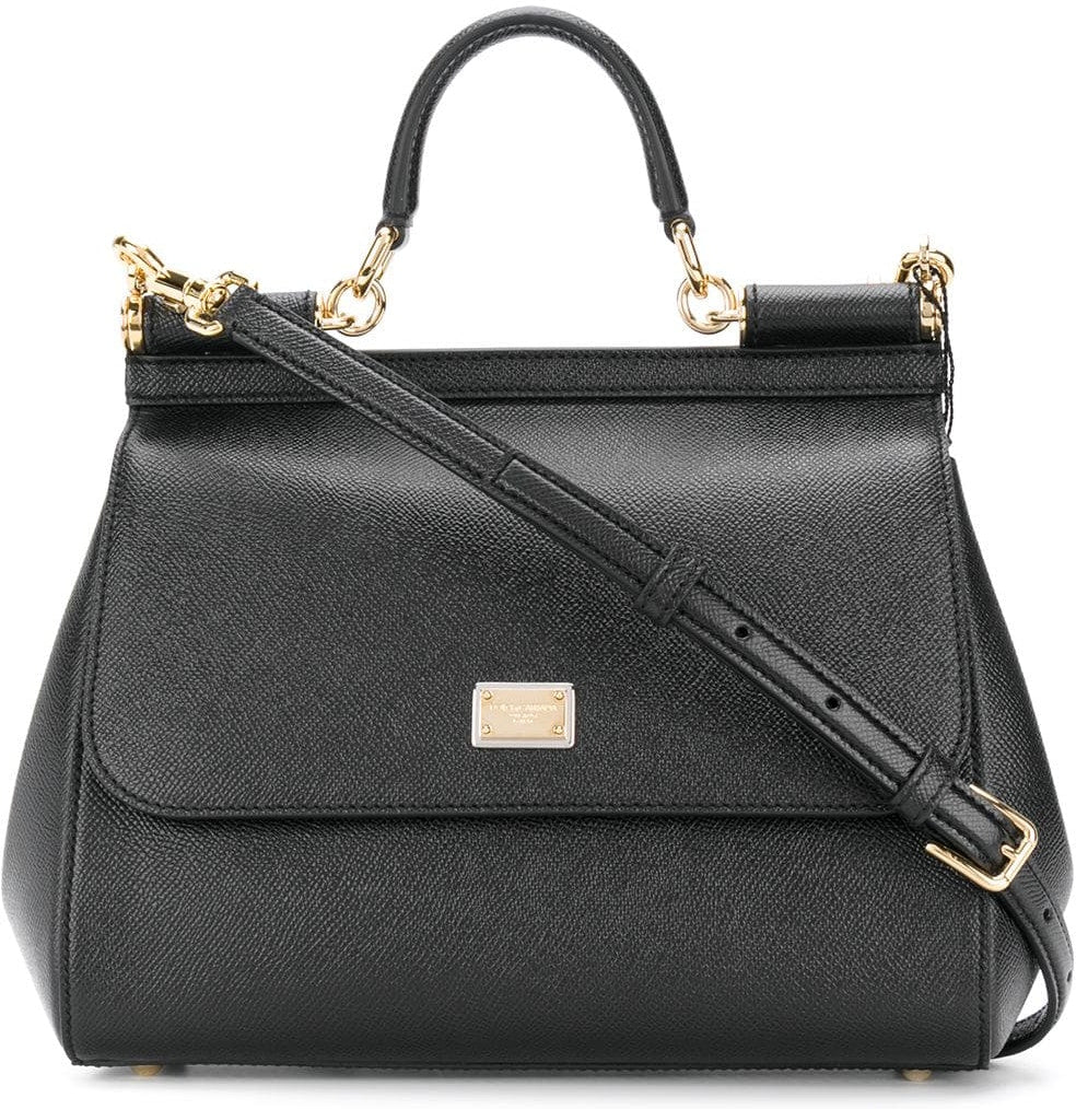 Dolce & Gabbana Women's Large Sicily Handbag in Black | BB6002A1001
