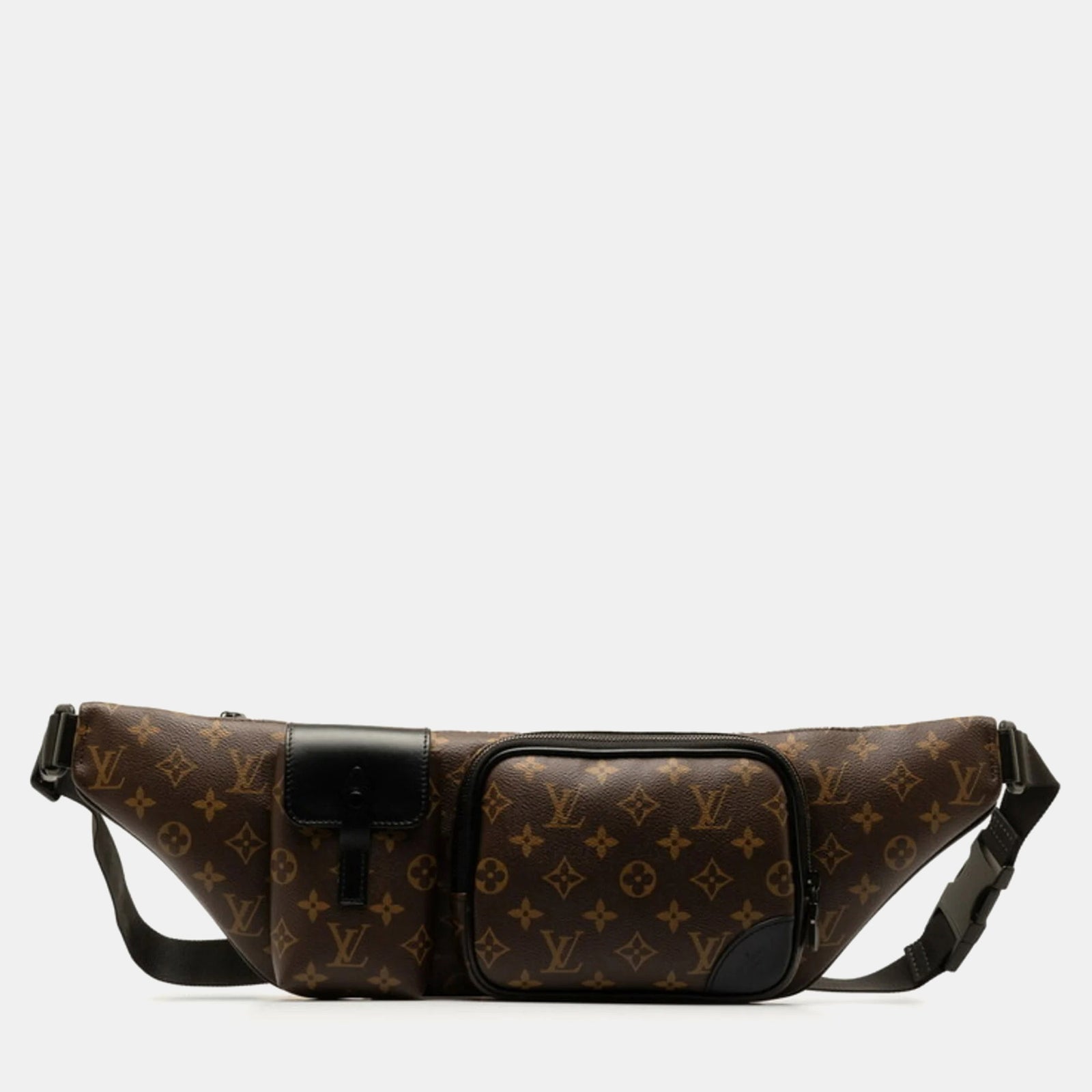 Louis Vuitton Sac banane Christopher en toile monogrammée Macassar marron