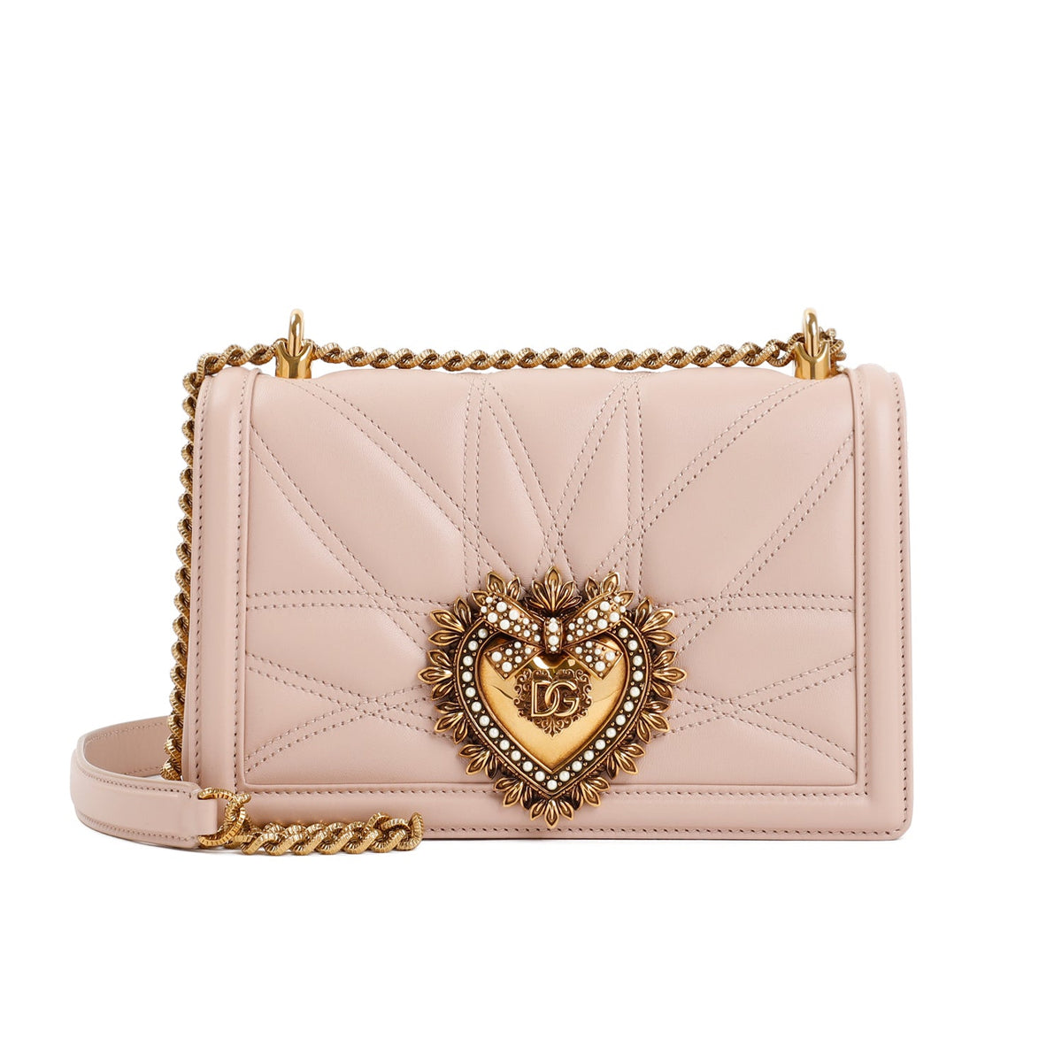 Dolce & Gabbana Women's Devotion Medium Bag in Rosa | BB7158AW437
