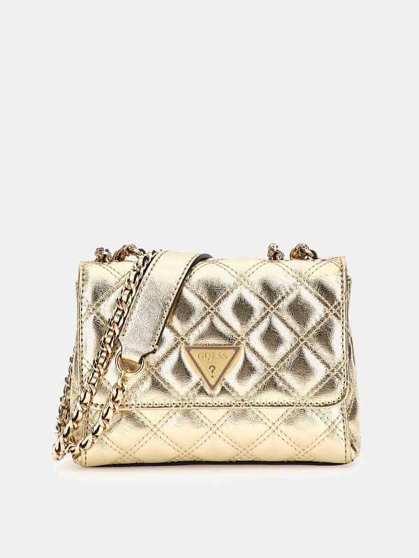 Guess Mini sac bandoulière laminé Giully