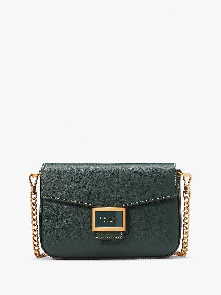 Kate Spade Au Katy Textured Leather Flap Chain Crossbody