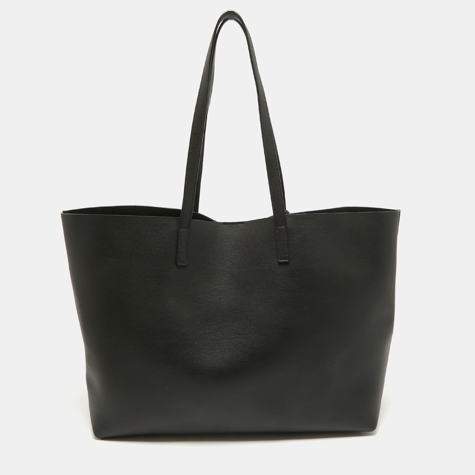 Saint Laurent Paris Saint Laurent Black Leather Large East/West Shopper Tote