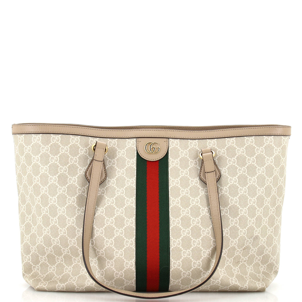 Gucci GUCCI Ophidia Shopping Tote GG Coated Canvas Medium
