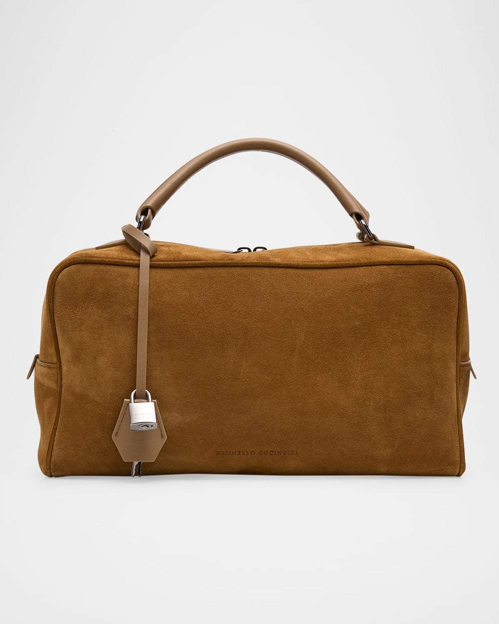 Boston Large Suede Top-Handle Bag