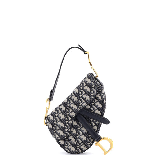 Saddle Handbag Oblique Canvas Mini