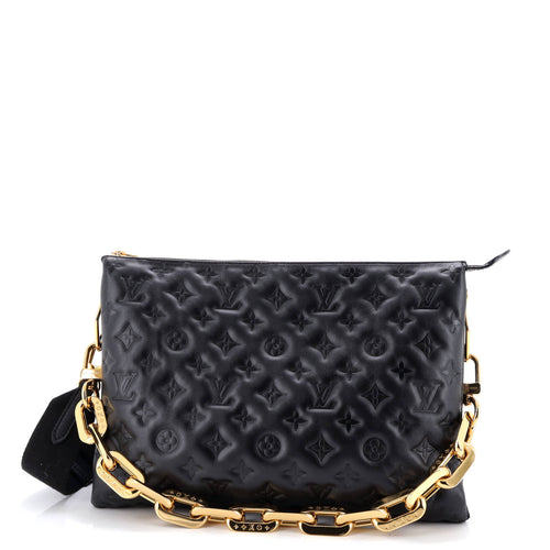 Coussin Bag Monogram Embossed Lambskin MM