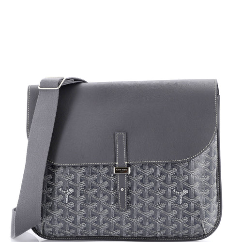GOYARD Coursier Messenger Bag Coated Canvas and Leather