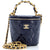 CHANEL Vanity Bucket Bag mit geflochtener Kette und gestepptem Lackleder