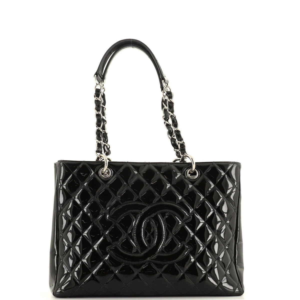 Chanel CHANEL Grand Shopping Tote Quilted Patent