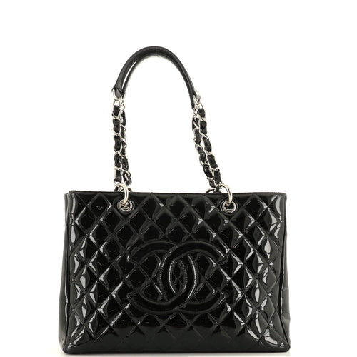 CHANEL Grand Shopping Tote Quilted Patent