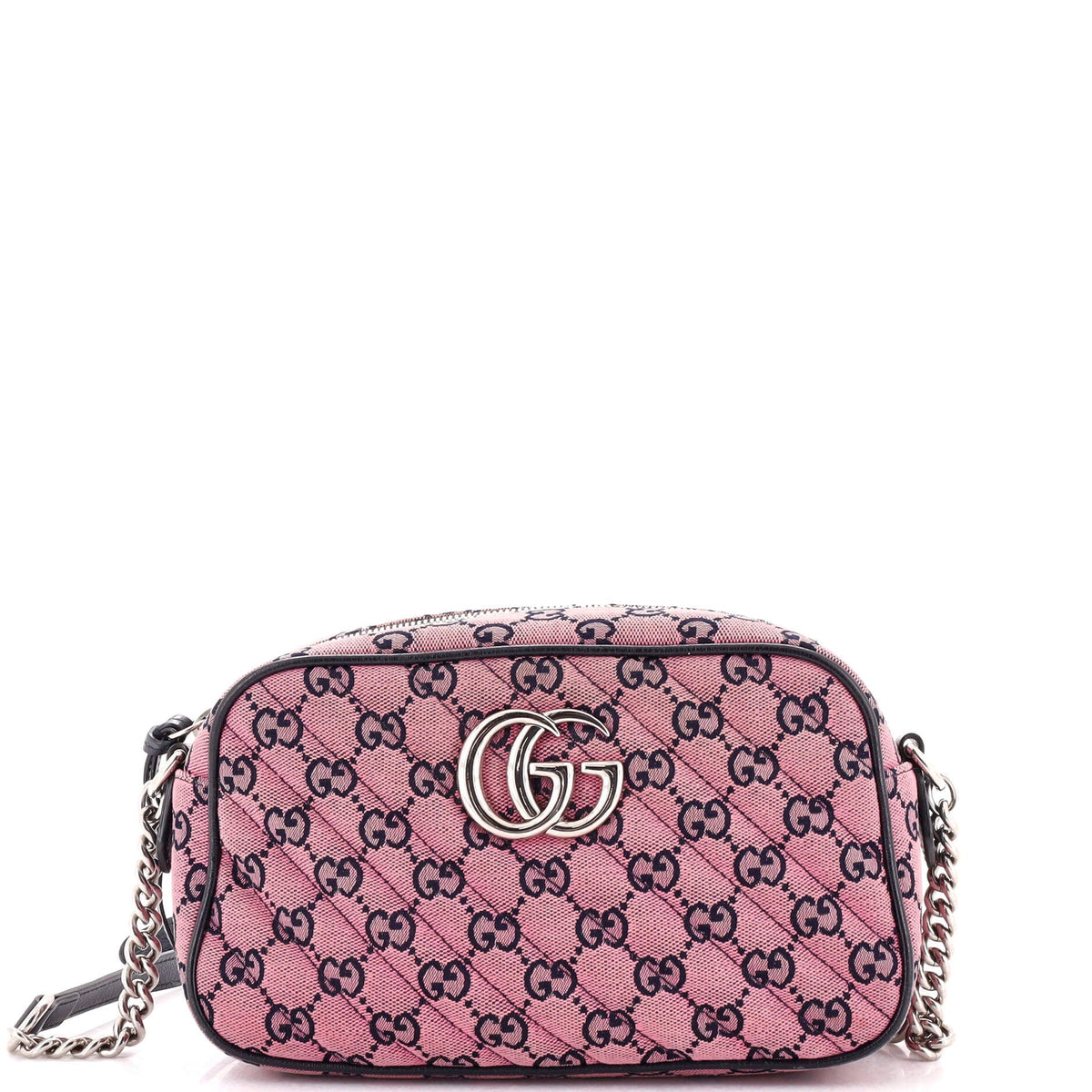 Gucci GUCCI GG Marmont Shoulder Bag Multicolor Diagonal Quilted GG Canvas Small