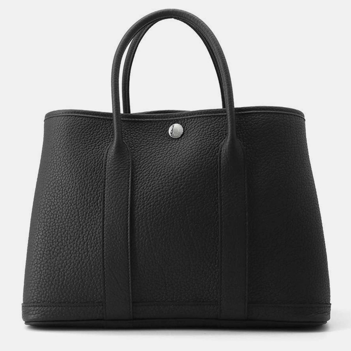 Hermès Black Negonda Leather Garden Party Bag TPM