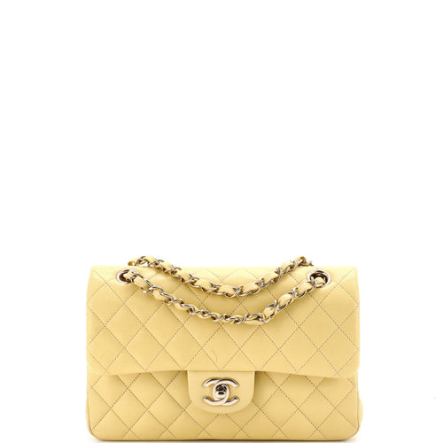 CHANEL Classic Double Flap Bag Quilted Lambskin Small