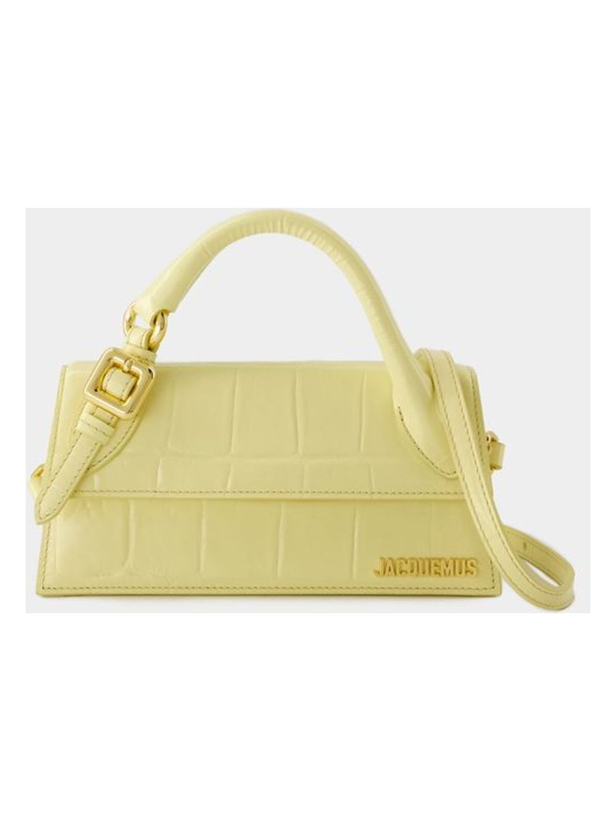 Jacquemus Women's Le Chiquito Long Boucle Bag in Yellow | 24E233BA326 Color 3164