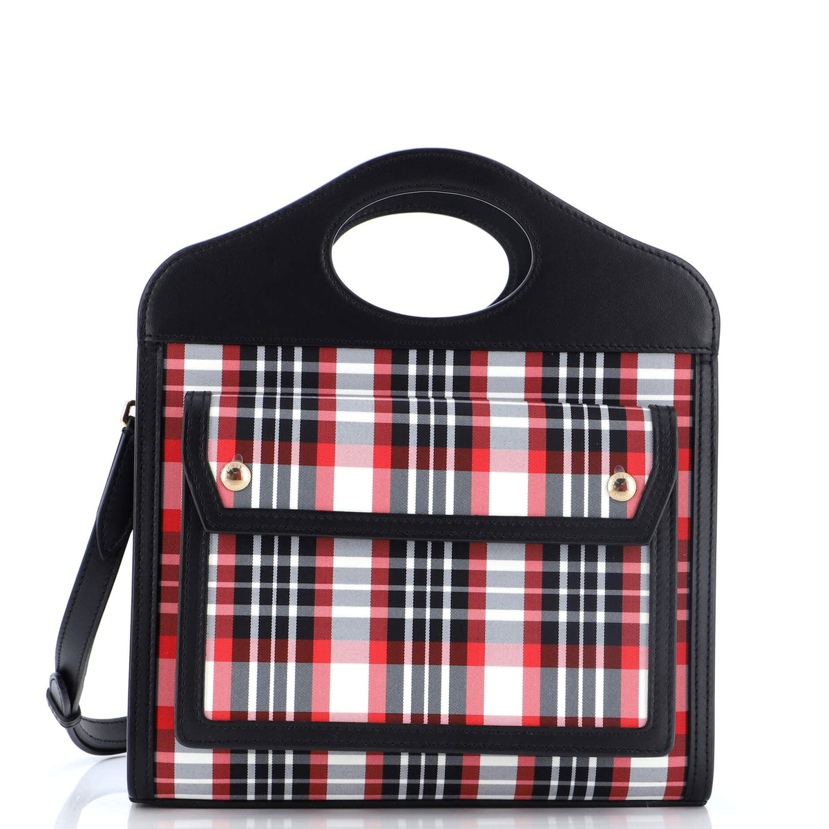 Burberry Pocket Tote Printed Nylon with Leather Mini