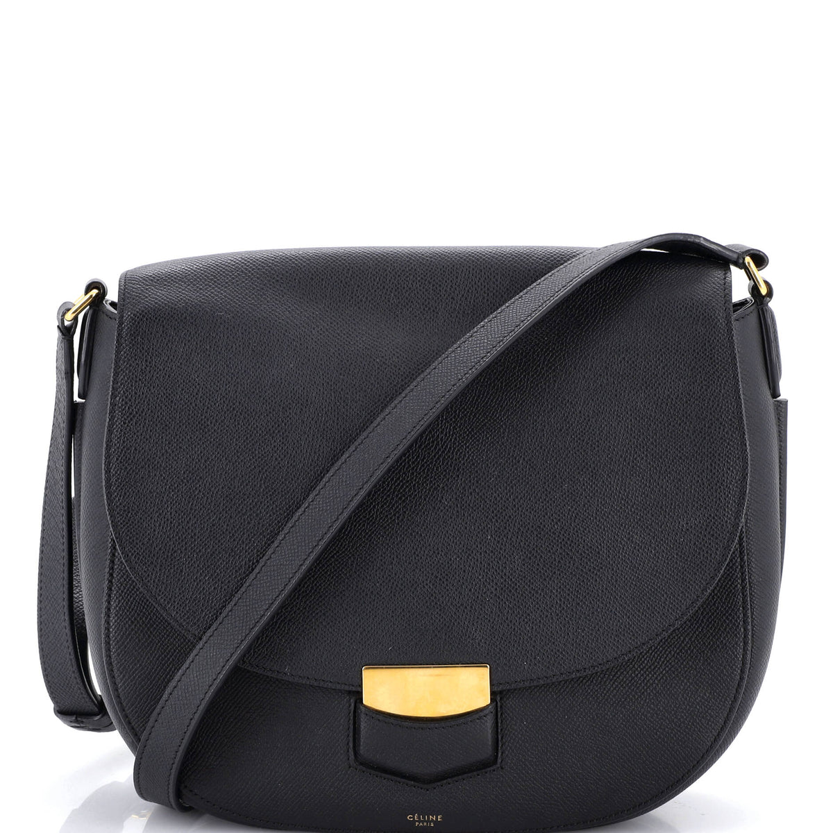 Celine CELINE Trotteur Crossbody Bag Calfskin Medium