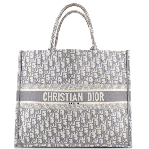 Book Tote Oblique Canvas Large