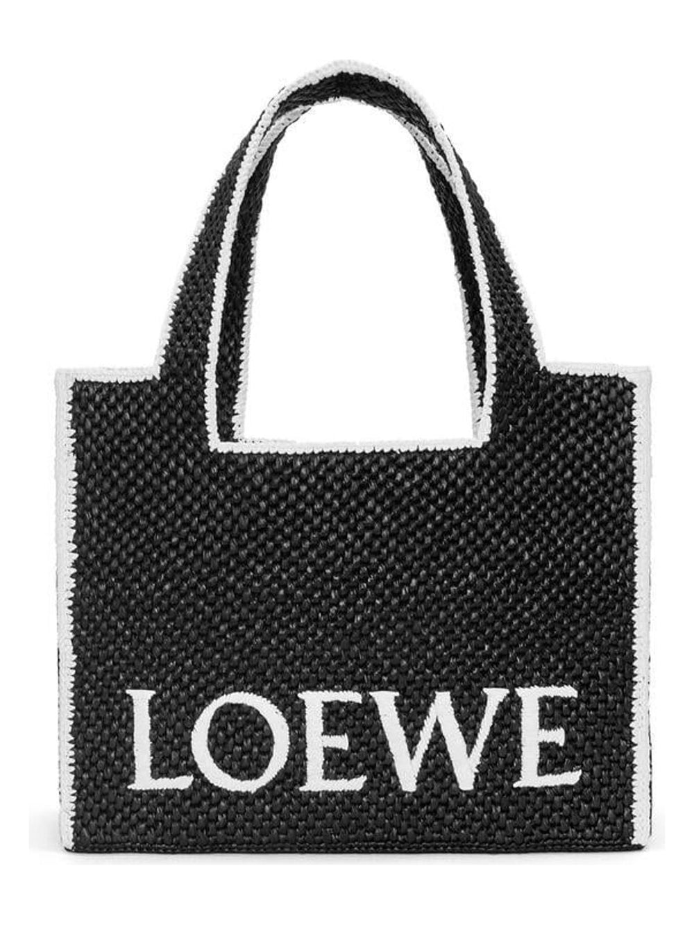 Women's LargeFont Tote in Black | A685B60X01