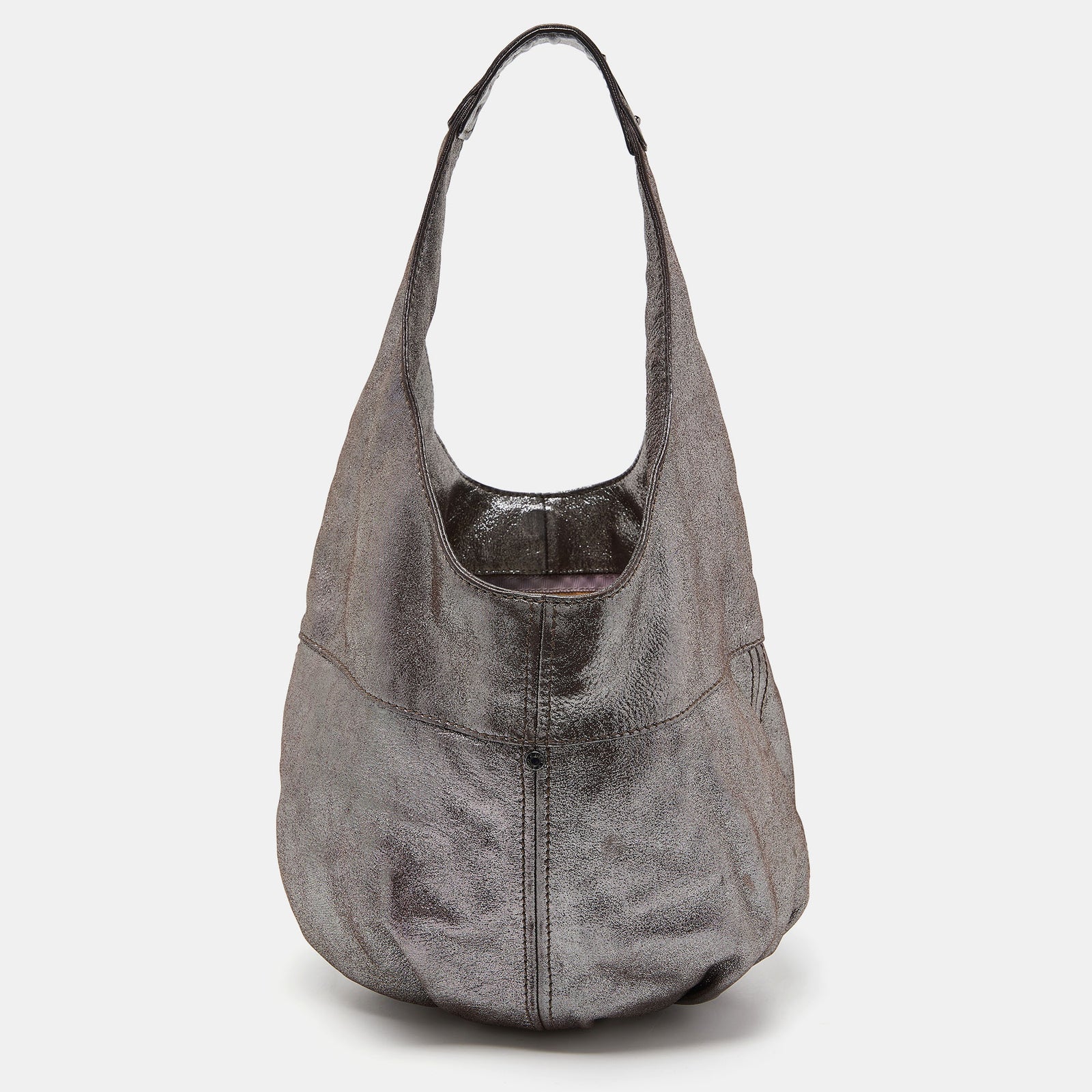 Jimmy Choo Metallic Iridescent Leather Hobo