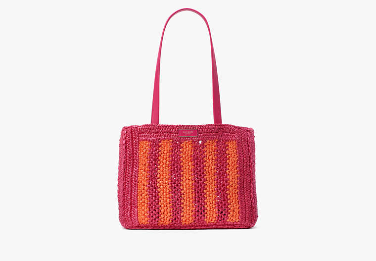 Kate Spade New York Eden Striped Crochet Large Tote