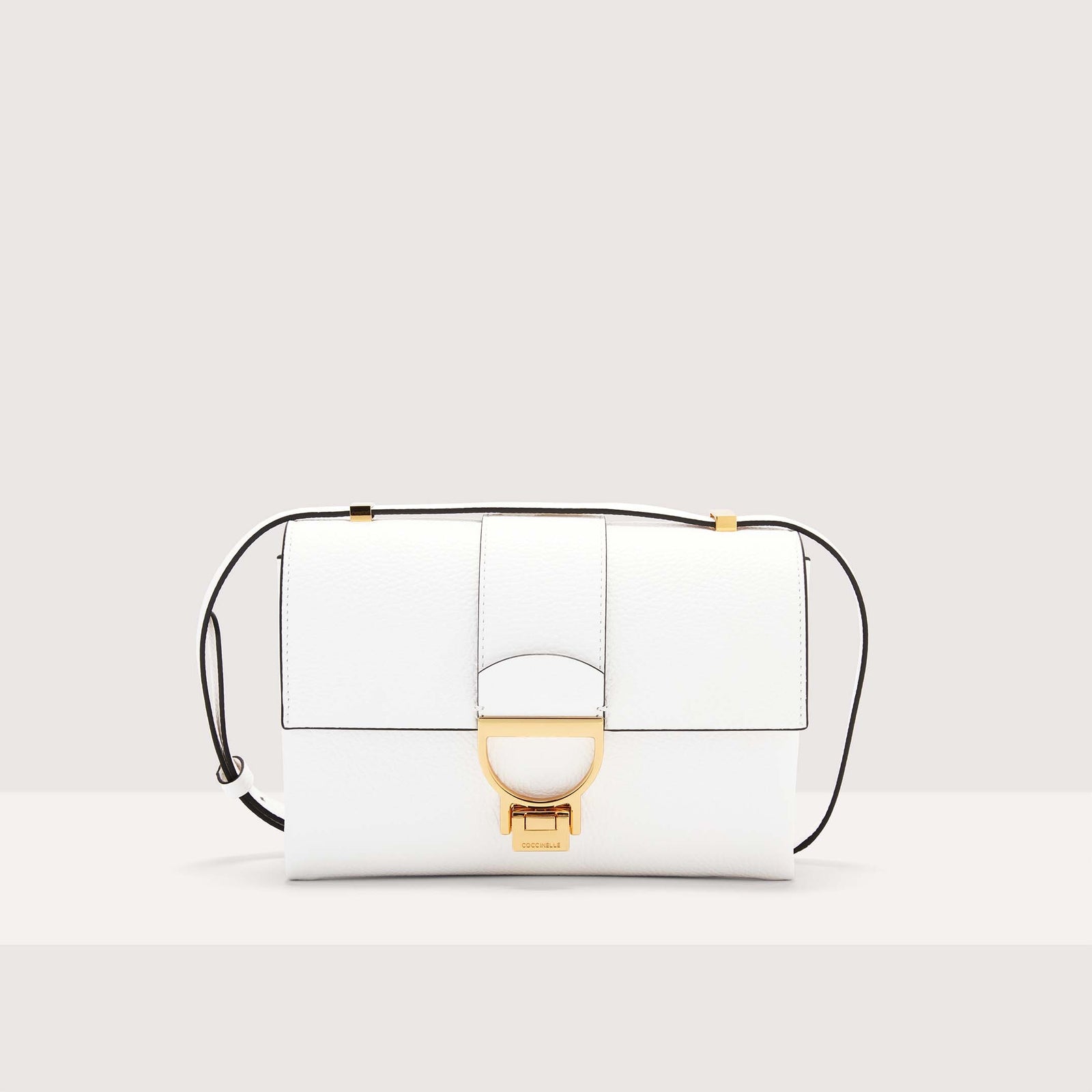 Coccinelle Grained Leather Shoulder Bag Arlettis