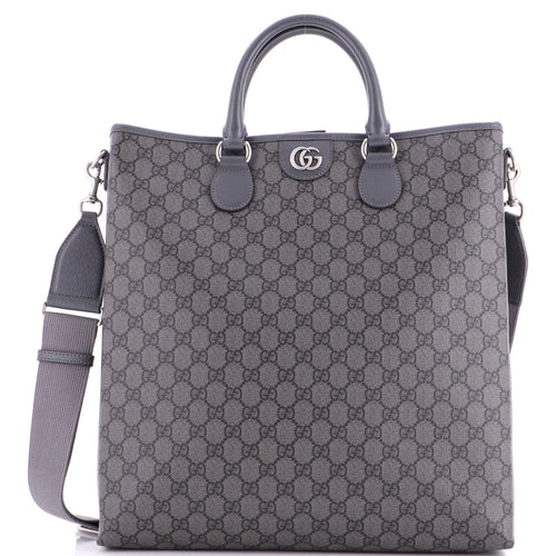 GUCCI Ophidia Convertible Open Tote GG Coated Canvas Tall