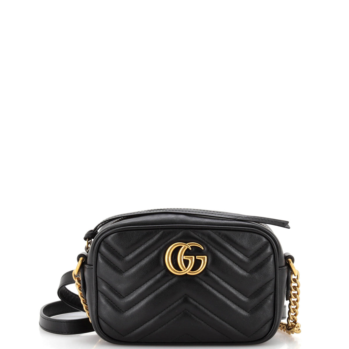 Gucci GUCCI GG Marmont Shoulder Bag Matelasse Leather Mini