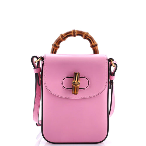 GUCCI Bamboo Top Handle Backpack Leather Mini
