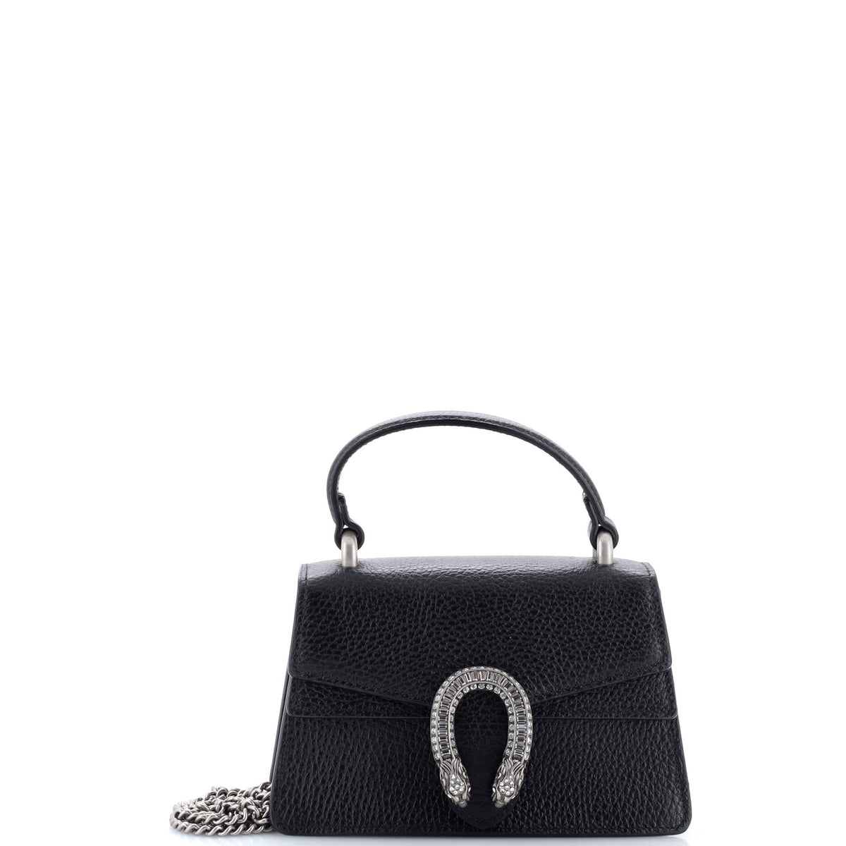 Gucci GUCCI Dionysus Top Handle Bag Leather with Crystals Mini