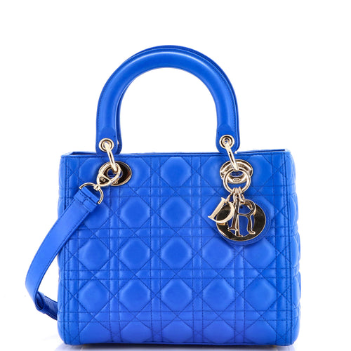Lady Dior Bag Cannage Quilt Lambskin Medium